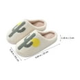 thumbnail image 2 of unbranded 1Par Pantuflas De Para Mujer Con Cactus Y Antifadiga, 2 of 7