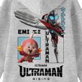 thumbnail image 4 of Ultraman Rising Ultraman & Emi Front & Back Art Youth Athletic Heather Long Sleeve Hooded Sweatshirt  - XXL, 4 of 5