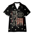 thumbnail image 6 of WERYOUNG 4th Of July Button Down Shirts For Women Patriotic Red White & Blue Print Blouses Casual Summer Short Sleeve Festival Shirt Versatile Top L, 6 of 8