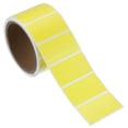 thumbnail image 1 of Uxcell Colored Thermal Labels Color Direct Thermal Printer Sticker Label Rectangle Adhesive Paper Sticker Roll Yellow 2.25x1.25 Inch, 1 of 6