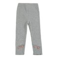 thumbnail image 1 of Moda niños niñas polainas bordado flor tocando fondo pantalones (gris 12-18M) Ehuebsd Para estrenar, 1 of 6