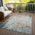 thumbnail image 6 of Addison Rugs Chantille Indoor/Outdoor Transitional Abstract Teal Washable Rectangle Rug, 10' x 14', 6 of 6