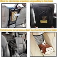 thumbnail image 3 of Dog Car Mesh Barrier Pet Barrier with Auto Safety Mesh Organizer Baby Elastic Storage Bag Universal for Cars, SUVs - Easy to install,Car Divider for Safe Driving with Children and Pets Safe Driving, 3 of 6