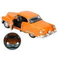 thumbnail image 3 of 1:36 Modelo de coche de simulación de aleación para niños, luz de sonido clásica, coche con retroceso para niños, juguete para regalo (naranja), 3 of 9