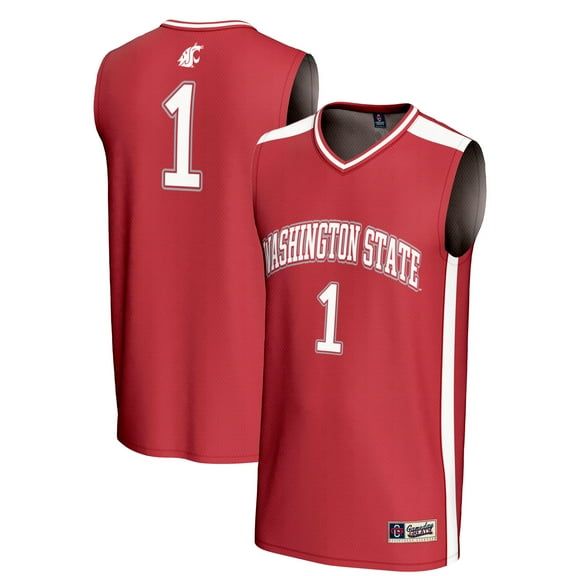 Youth GameDay Greats #1 Crimson Washington State Cougars Lightweight Collegiate Basketball Fashion Jersey