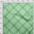 thumbnail image 3 of oneOone Polyester Spandex Sea Green Fabric Plaid Dress Material Fabric Print Fabric By The Yard 56 Inch Wide, 3 of 4