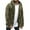 Olive Green, variant on Herrnalise Men's Winter Solid Color Cardigan Long Sleeve Hooded Casual Blouse Tops Coat Black