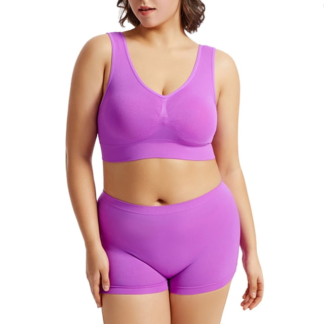 Conjunto de lencería floral de encaje para mujer - Dos piezas: sujetador y braguitas - Diseño sexy de poliéster - Ropa de dormir para la noche de bodas - Tallas S-XXXXXL