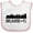 White and Pink, variant on Inktastic Orlando Florida Skyline City Boys or Girls Baby Bib