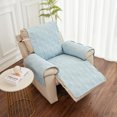 thumbnail image 4 of Customizable Terracotta Single-Seater Sofa Cover with Footrest Pad - 55x200CM Three-Line Diamond Stitched Design, Four-Season Non-Slip & Dustproof Luxury Living Room Furniture Protector, 4 of 6