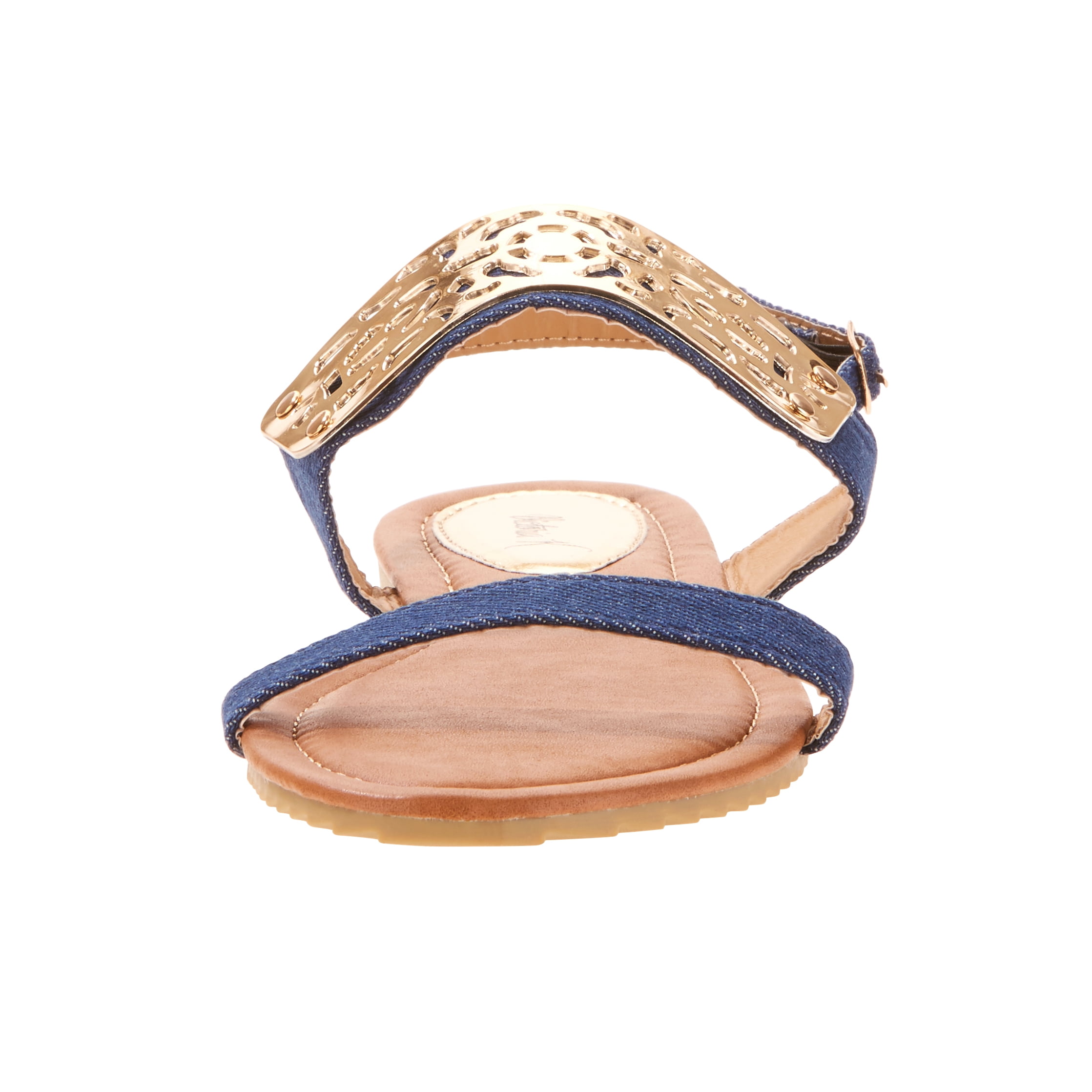 Victoria K Women's Gold Cuff Fashion Sandals