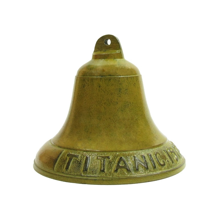 Large Brass Hanging Titanic Bell Large Brass Hanging Titanic Bell