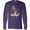 Purple, variant on Inktastic Squirrel Superhero Landing with Acorns Long Sleeve T-Shirt