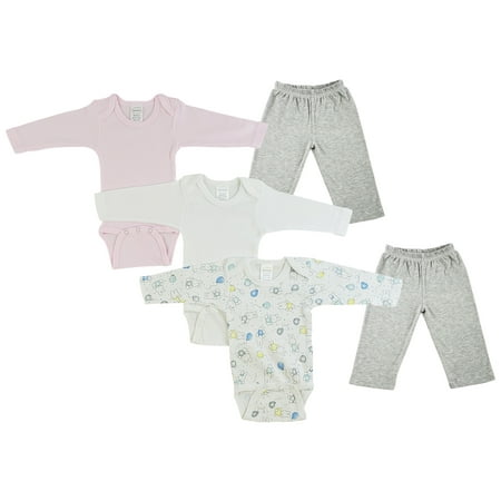 

Bambini Infant Girls Long Sleeve Bodysuits and Track Sweatpants