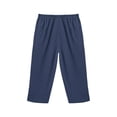 thumbnail image 5 of CATALOG CLASSICS Womens Capri Pants with pockets Elastic Waist Pants - Navy, XL, 5 of 9