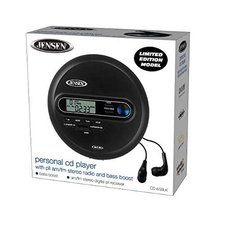 Jensen Portable CD/MP3 Player with AM/FM, Bass Boost, Anti-Skip