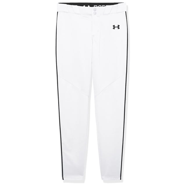 Pantalón de béisbol Under Armour Utility para niños, blanco/negro, talla M