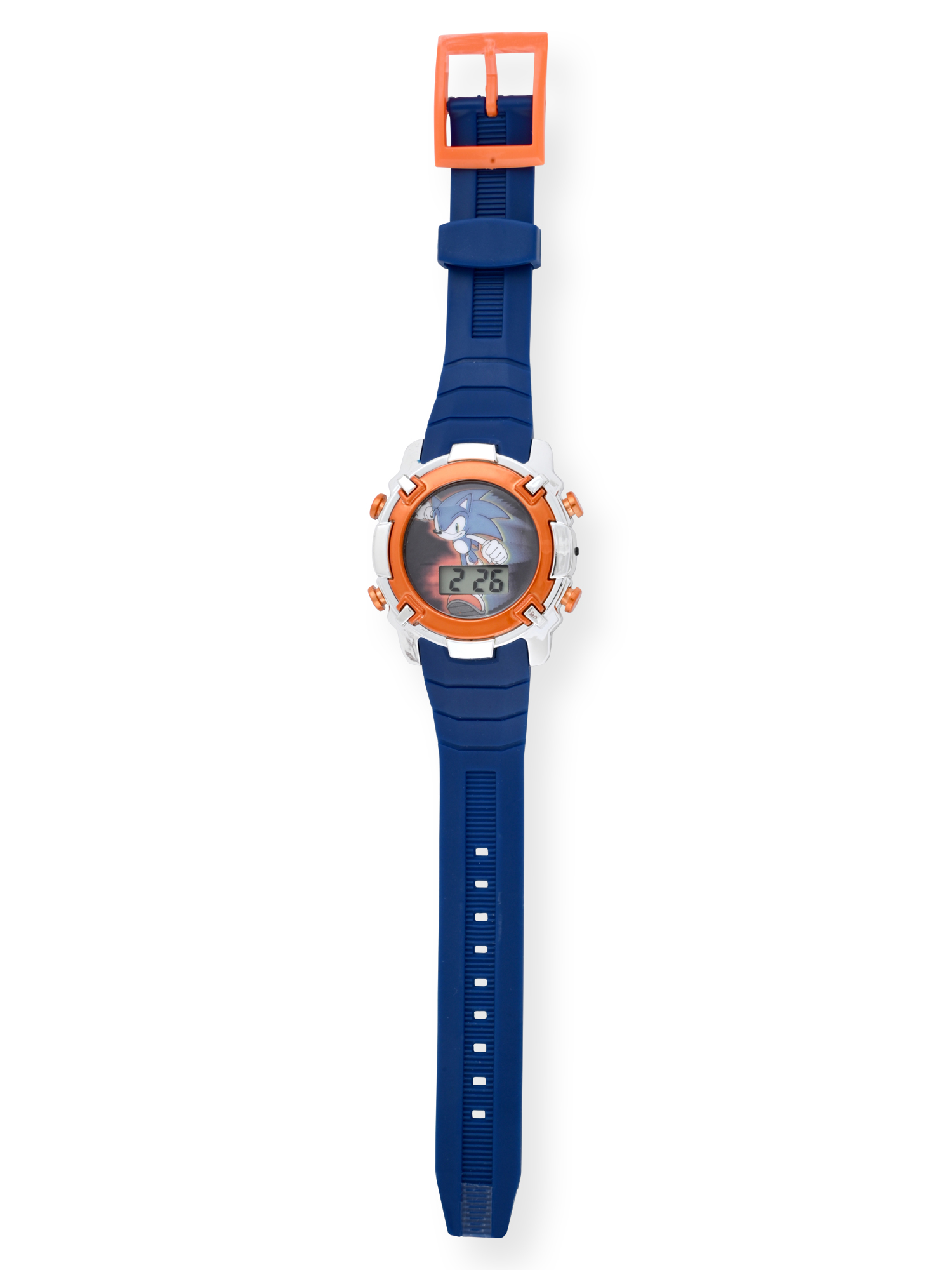 SNC4288MWM Sonic Kids Flashing Lights LCD Watch with Plastic Strap
