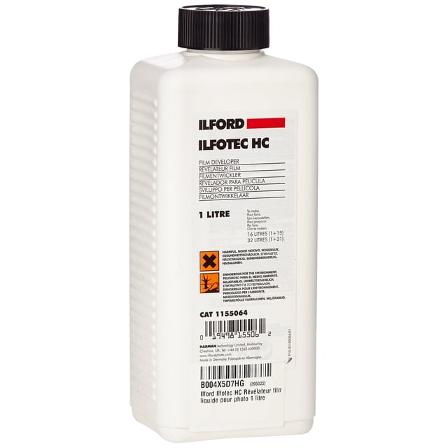 Desarrollador de granos finos Ilford Ilfotec HC para película en blanco y negro de 1 litro