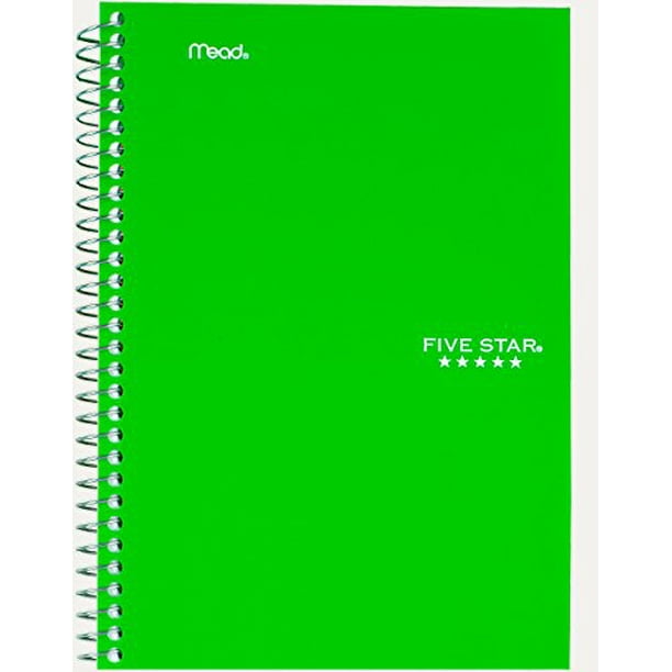 Mead Five Star Spiral Notebook, College Ruled, 2 Subject, 6 x 9.5
