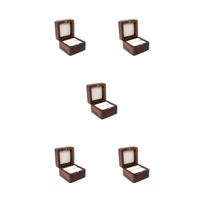 Caja de Almacenamiento de Joyas Sonducket Portátil Madera Negro