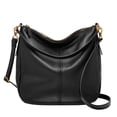 thumbnail image 1 of Bolso Hobo de Cuero Jolie Fossil Negro para Mujer, 1 of 8