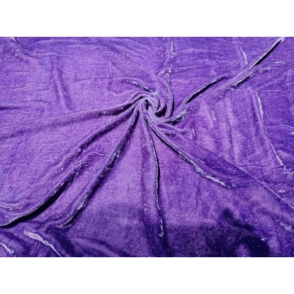 Imported Purple Silk Velvet Fabric ~ 44quot; wide