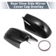 thumbnail image 2 of Cubierta de espejo lateral del conductor y pasajero de Unique Bargains para Dodge Charger 2011-2021 en negro brillante, 2 of 7
