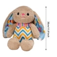 thumbnail image 2 of Cute and Soft Striped Rabbit Doll Animal Rabbit Toy Soft and Comfortable Rabbit Toy Children's Easter, 2 of 7