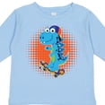 thumbnail image 4 of Inktastic Skateboard Dinosaur for Boys Boys Long Sleeve Toddler T-Shirt, 4 of 5