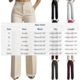 thumbnail image 7 of ShomPort Women's Summer High Waist Work Pants Casual Business Straight Dress Pant with Pockets, 7 of 7