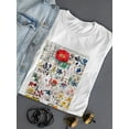 thumbnail image 3 of Floral Chart. T-Shirt Women -Vision Studio Designs, Female Small, 3 of 4
