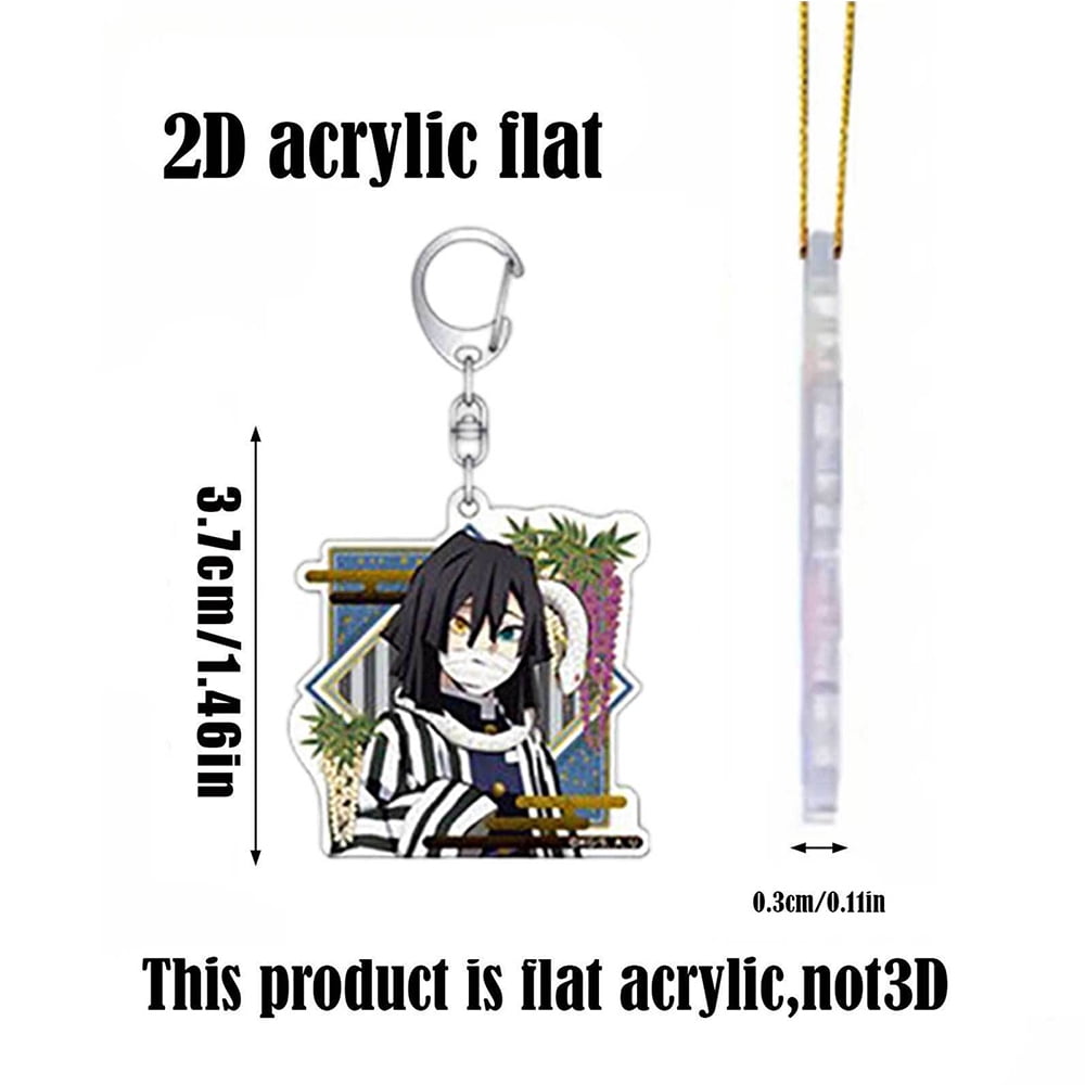 New Anime Nezuko Keychain Surprise Blind Box, New Year Advent Calendar Gift Box, Christmas 24-Day Countdown Acrylic Ornament Toys, Xmas Gift