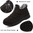 thumbnail image 4 of CHICVOMEY Waterproof Insulated Snow Boots for Women Comfort Outdoor Snow Boots with Fur Lined Slip On Ankle Booties Walking with Anti-Slip, 4 of 8