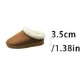 thumbnail image 6 of Fesfesfes Womens Winter Fleece Lined Slippers Cozy Warm House Shoes Non Slip Sole Slip On Indoor Outdoor Comfortable Casual Footwear Thick Bottom Flat Slippers(Brown#1,40(US:7.5)), 6 of 9