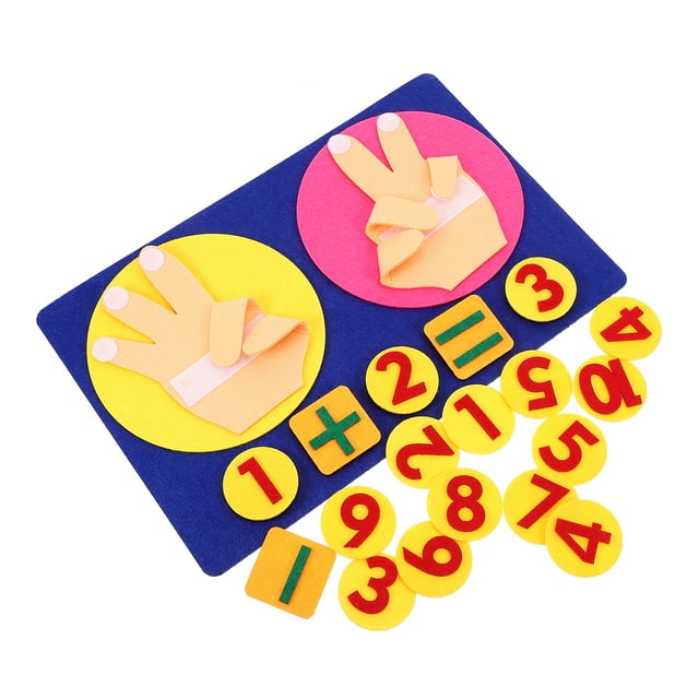 KAKOWELY 1 Set Finger Counting Math Toy Learning Number Toy Math Manipulatives Preschool Learning Activities,11.81"X7.87"X0.39"