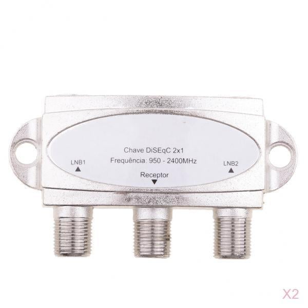 2x1 Conmutador Modelo de banda premium 24x1W FTA parabólica FTA X2pcs
