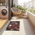 thumbnail image 4 of Yayeee Doormat for Inside 20"x32" Absorbent Low-Profile Washable Non-Slip Rubber Backed Entryway Rug, Dark Tartan Pattern, 4 of 8