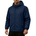 thumbnail image 4 of Miqool Pack Windbreaker for Men Lightweight Water Repellent Zip Up Hooded Jacket with Pockets for Running Hiking Cycling Travel, 4 of 9