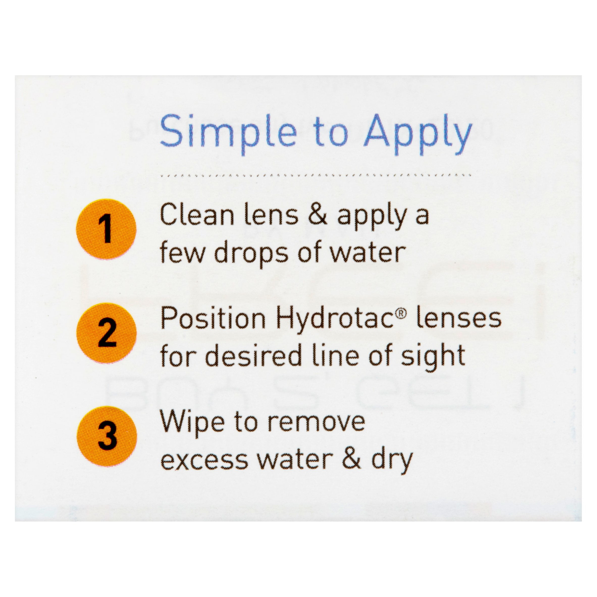 Hydrotac Stick-on Bifocal Lenses, 2.00