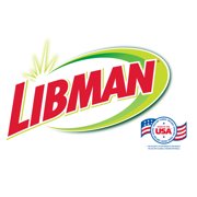 Libman 24 inch Heavy-Duty Push Broom for Rough Surfaces with Red and Black Bristles