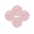 thumbnail image 7 of 15 Inch Round Placemats Set of 4, Pink Christmas Non Slip Heat Insulation PP Table Mats, Santa Xmas Tree Snowflake Winter Farmhouse Washable Place Mats for Kitchen Dining Party Table Decor, 7 of 7