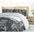 thumbnail image 5 of Ambesonne Landscape Duvet Cover Set, New York Manhattan, Queen, Grey, 5 of 6