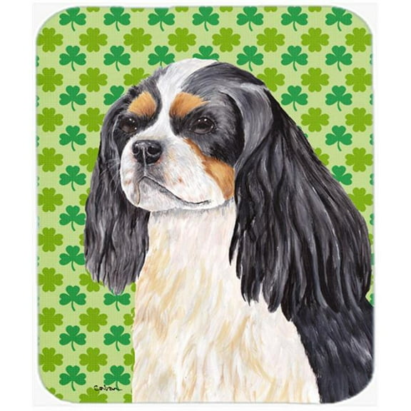 Cavalier Spaniel St. Patricks Day Shamrock Mouse Pad, Hot Pad or Trivet