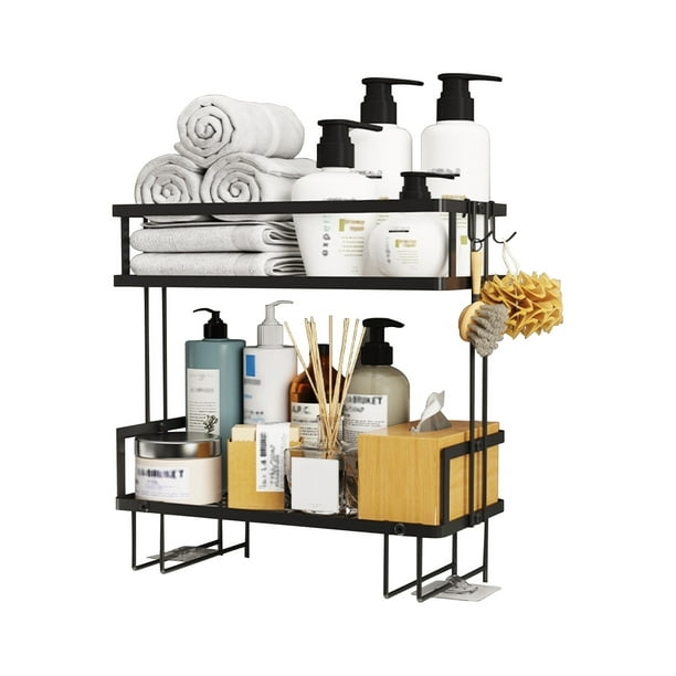 Clearance Bathroom Over Toilet Storage Shelf No Drilling Bathroom Shelves Spacesaver For Organizing Black Sales Online Shopping Return Pallet 36