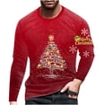 thumbnail image 1 of Hombres Casual Navidad Divertido 3D Impresión digital Jersey Cuello redondo Blusa de manga larga Camiseta Pompotops oipoqjl3037, 1 of 3