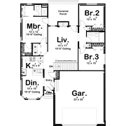 Advanced House Plans: Builder Ready Blueprints | Flagstaff 29073 | 1 Story Plan
