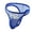 Dark Blue, variant on Men's Breathable Mesh Low Waist Briefs Triangle See Through Underwear, L, Hot Pink