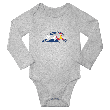 

Colorado Horse Flag Funny Baby Long Sleeve Jumpsuit Boy Girl Unisex (Gray 6-12M)