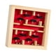 thumbnail image 4 of Juego de mesa de laberinto de madera, tablero de actividades, juguete artesanal, rompecabezas, juego de lógica Rojo, 4 of 9